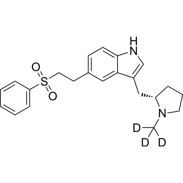 (S)-3-((1-methylpyrrolidin-2-yl)methyl)-5-(2-(phenylsulfonyl)ethyl)-1H-indole-d3 1217698-26-4
